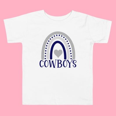 Boho-Rainbow-Dallas-Texas-Cowboys-Football-Team-Girls-T-Shirts-And-Onesies-Dallas-Baby-Girl-Gift-For-Girls-Christmas-Gift