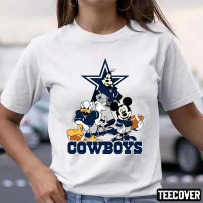 Dallas-Cowboys-Mickey-Mouse-Donald-Duck-Goofy-Football-Shirt